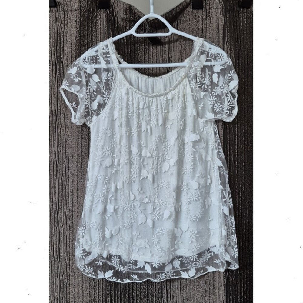 White Lace T-Shirt